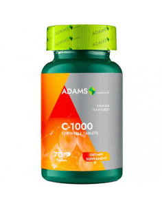 Vitamina C-1000mg, 70 tablete masticabile, Adams