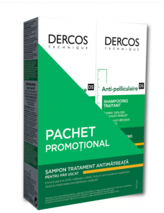Pachet promotional Dercos sampon antimatreata pentru par...