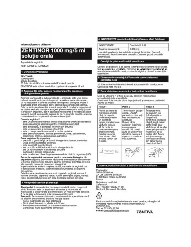 Zentinor, 20 fiole, ZENTIVA SA (ROMANIA)