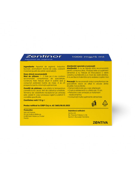 Zentinor, 20 fiole, ZENTIVA SA (ROMANIA)