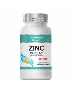 Zinc chelat (bisglicinat) 25 mg, 60 capsule, COSMO PHARM...