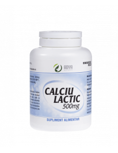 Calciu lactic 500 mg, 50 comprimate, ADYA GREEN PHARMA