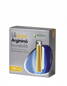 Lilidose arginina buvabila 1g, 25 ml x 10 monodoze, ADYA...