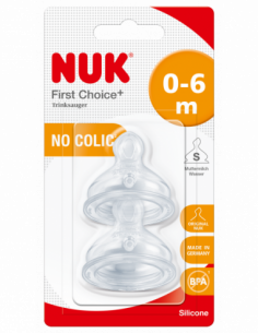 Tetina FC+ din silicon m1 0-6 luni cu orificiu subtire, 2...