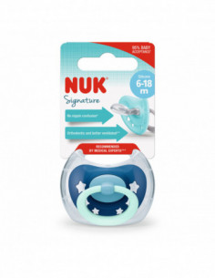 Suzeta Signature din silicon m2 6-18luni, NUK BABY...