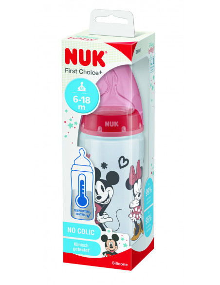 Biberon FC+ Disney cu tetina din silicon m2 6-18luni, 300ml, NUK BABY PRODUCT GmbH