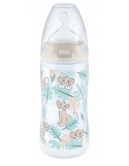 Biberon FC+ Disney Lion King cu tetina din silicon, 6-18luni, 300ml, NUK BABY PRODUCT GmbH
