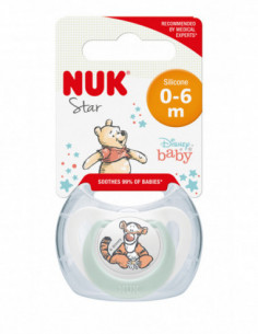 Suzeta Disney Winnie din silicon m1 0-6luni, NUK BABY...