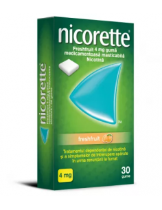 Nicorette freshfruit 4mg, 30 bucati, JOHNSON&JOHNSON
