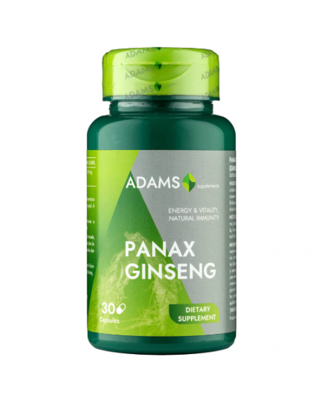 Panax Ginseng 1000mg, 30 capsule, Adams