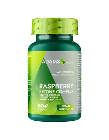 Raspberry Ketone (Cetona de zmeura), 60 capsule, Adams