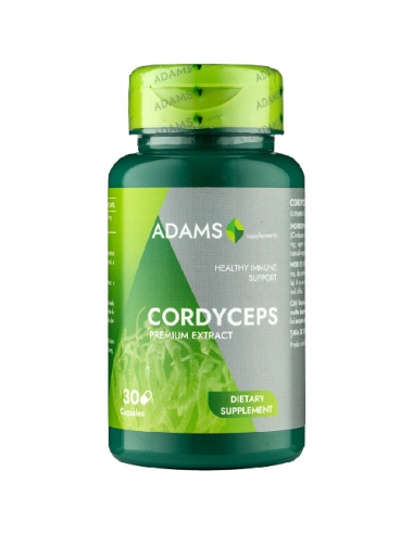 Cordyceps - Ciuperca Tibetana, 30 capsule, Adams