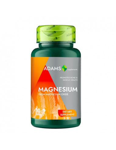 Magneziu 375mg, 30 tablete, Adams