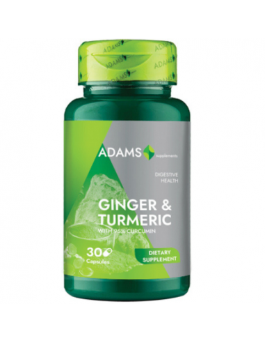 Ghimbir & Turmeric, 30 capsule, Adams