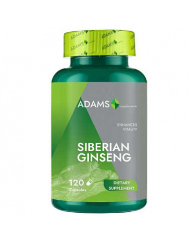 Ginseng Siberian 1000mg, 120 capsule, Adams