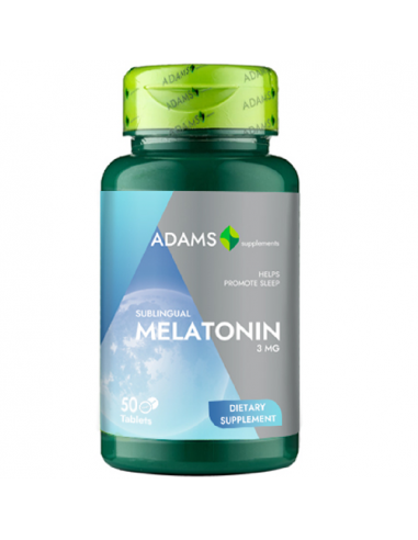 Melatonina 3 mg, 50 tablete, Adams