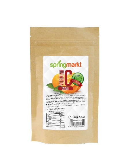 Vitamina C pulbere (acid ascorbic), 150g, Springmarkt
