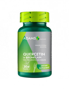 Quercetina 500mg cu Bromelaina, 30 capsule, Adams