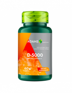 Vitamina D-5000 UI, 60 capsule, Adams