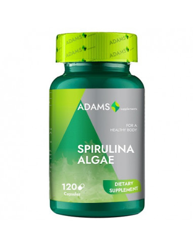 Alga Spirulina 400mg, 120 capsule, Adams