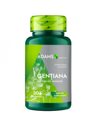 Gentiana 1000mg, 30 capsule, Adams