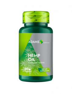 Ulei de Canepa 1000mg, 30 capsule, Adams 2