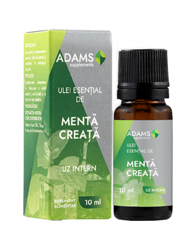 Ulei esential de Menta Creata pentru uz intern, 10ml, Adams