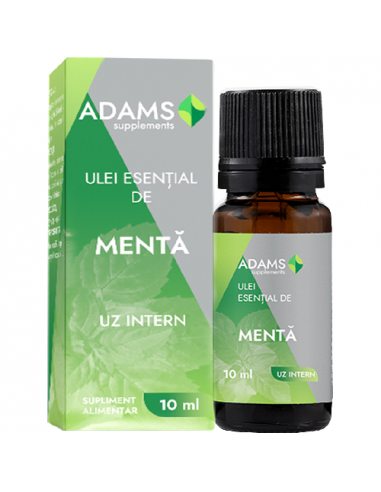 Ulei esential de Menta pentru uz intern, 10ml, Adams