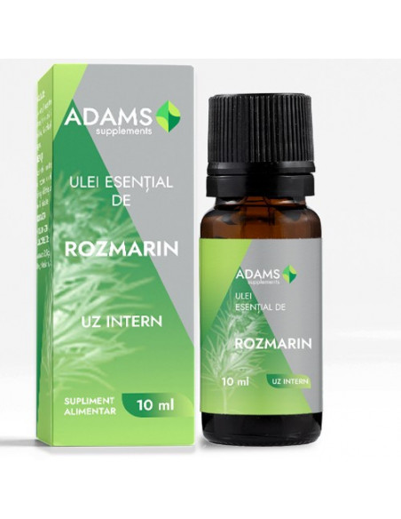 Ulei esential de Rozmarin pentru uz intern, 10ml, Adams