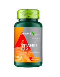 Vitamina B12 500mcg, 30 tablete, Adams