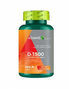 Vitamina D-1500 UI, 180 tablete, Adams