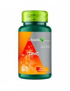 Zinc 15mg, 30 tablete, Adams