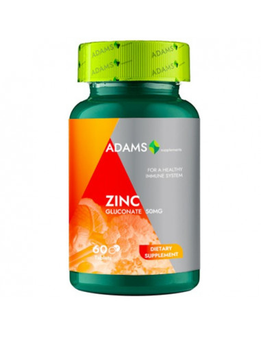 Zinc 50mg, 60 tablete, Adams