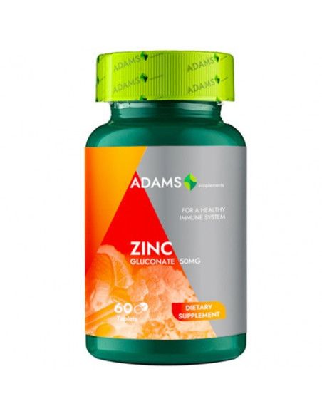 Zinc 50mg, 60 tablete, Adams