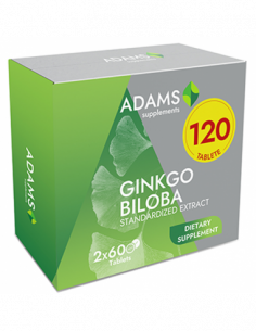 Pachet 1+1 Ginkgo Biloba, 2x30 tablete, Adams