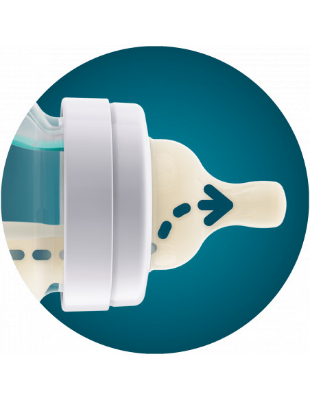 Set 2 tetine clasic cu debit mediu, 3 luni+, Philips Avent