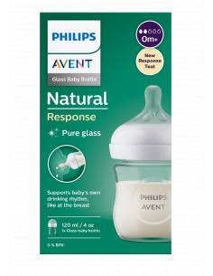 Biberon natural sticla 0 luni+, 120ml, Philips Avent