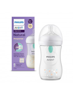 Biberon natural ursulet 1 luna+, 260ml, Philips Avent