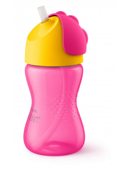 Cana cu pai roz 12 luni+, 300ml, Philips Avent