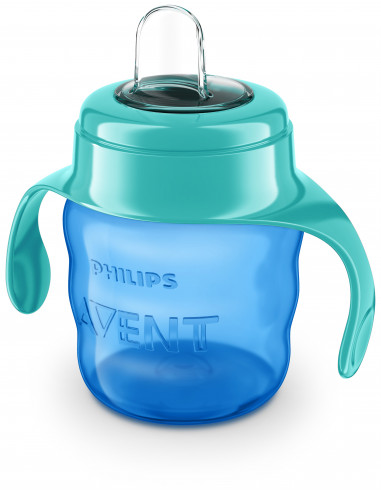 Cana cu tetina albastra, 6 luni+, 200ml, Philips Avent