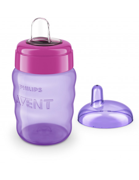 Cana cu tetina mov, 9 luni+, 260ml, Philips Avent