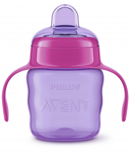 Cana cu tetina roz, 6 luni+, 200ml, Philips Avent