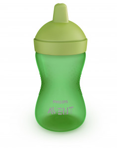 Cana cu tetina tare verde, 18 luni+, 300ml, Philips Avent