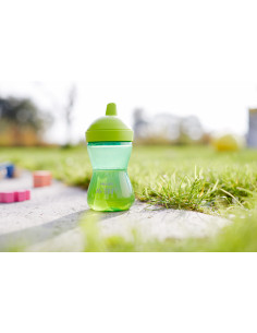 Cana cu tetina tare verde, 18 luni+, 300ml, Philips Avent 2