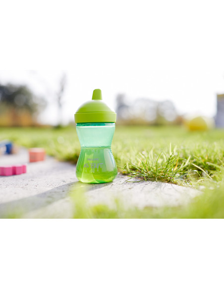 Cana cu tetina tare verde, 18 luni+, 300ml, Philips Avent