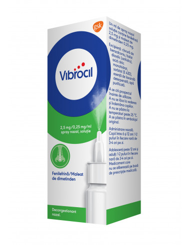 Vibrocil spray nazal, 15ml, Glaxosmithkline Anglia