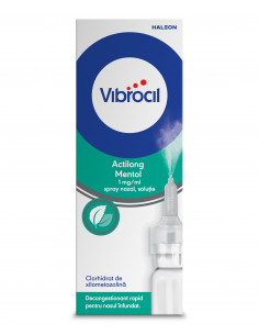 Vibrocil Actilong Mentol spray nazal- solutie, 10ml,...