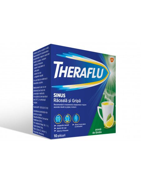 Theraflu Sinus raceala si gripa,10 plicuri, Glaxosmithkline Anglia