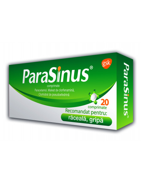 Parasinus, 20 comprimate, Glaxosmithkline Anglia