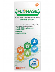 Flonase 5mcg/doza spray nazal-suspensie, 60 doze/flacon,...